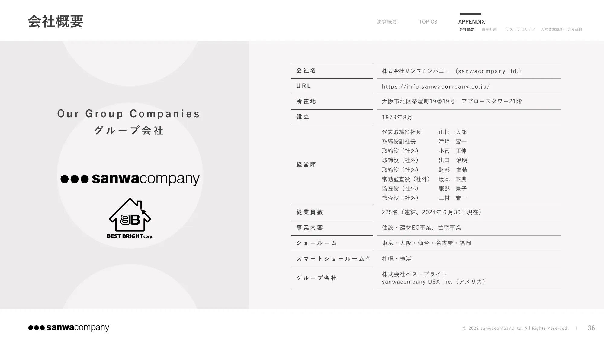 2024年9月期 第3四半期決算説明資料｜株式会社サンワカンパニー