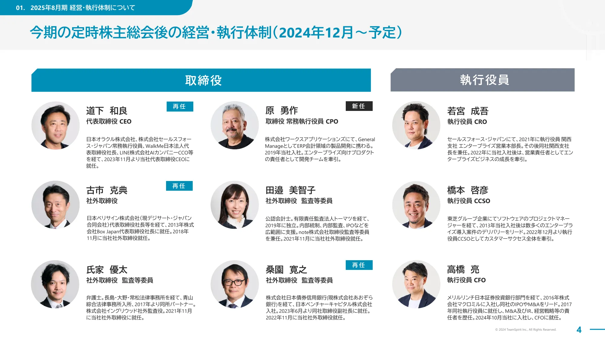 2024年8月期通期決算説明資料｜株式会社チームスピリット