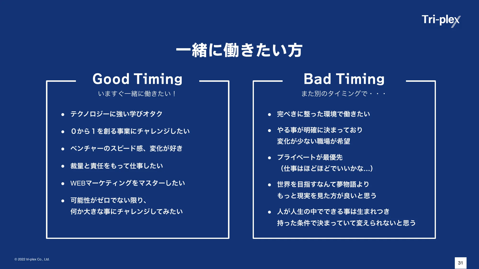 会社説明資料｜トライプレックス株式会社