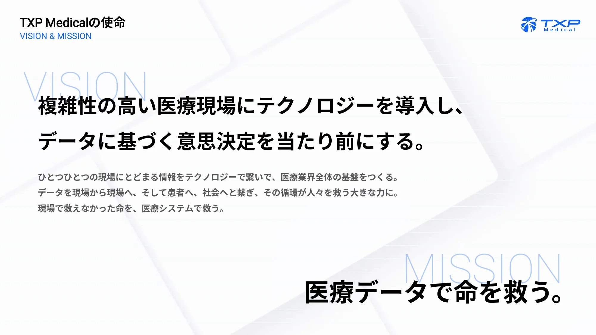 TXP Medical株式会社 会社紹介資料