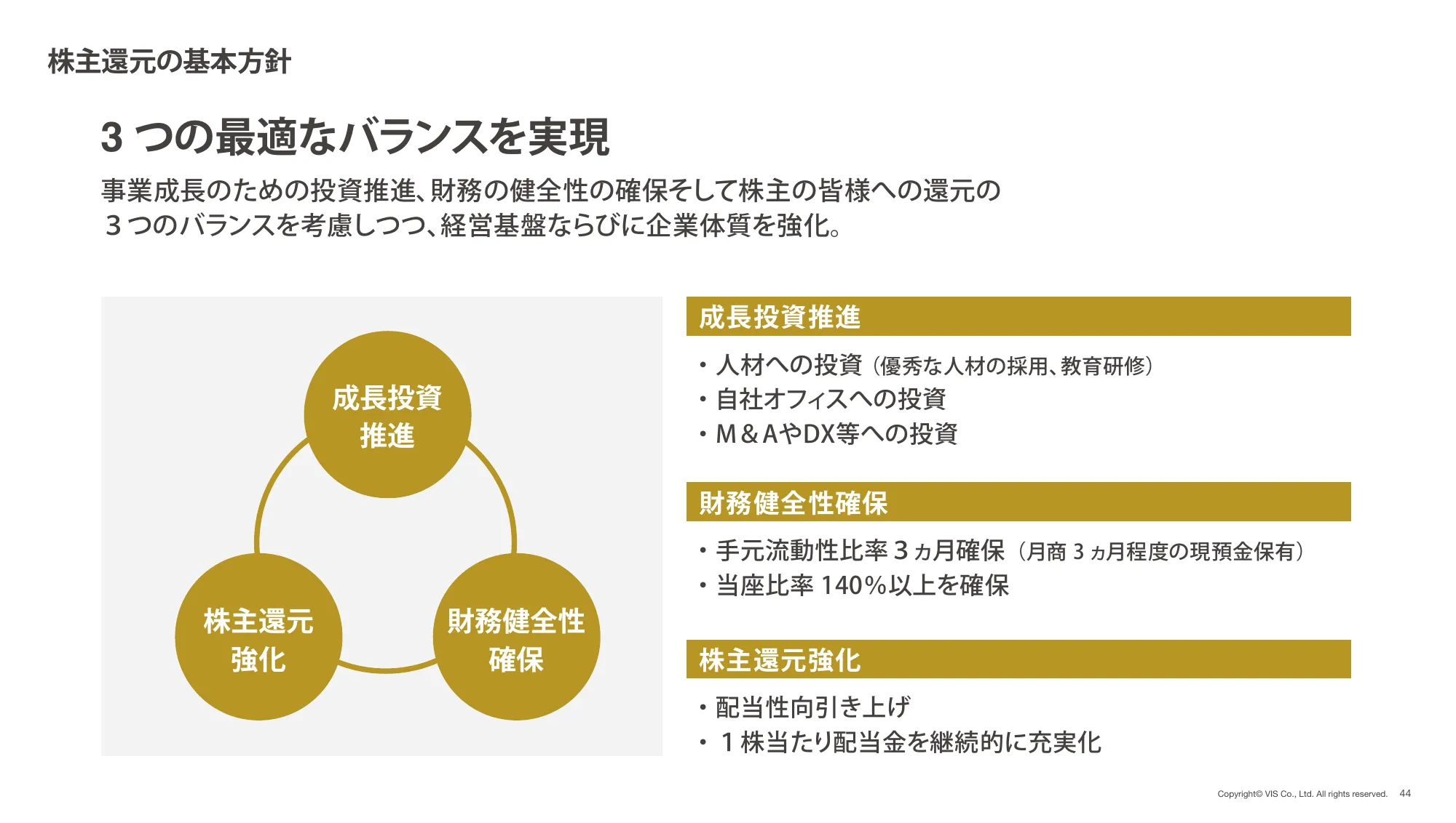 株式会社ヴィス｜2024年 3月期 決算説明資料